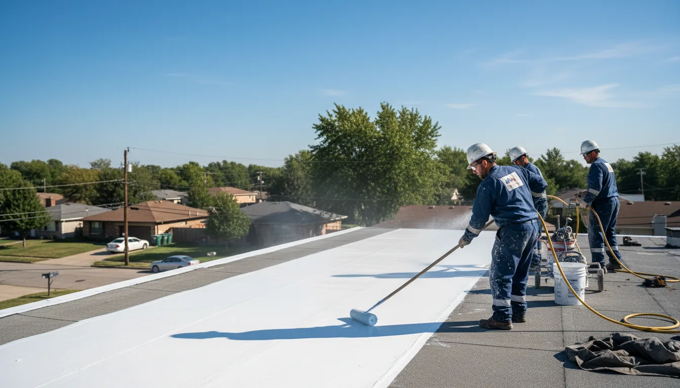 Commercial roof coating in Thompson, CT near me